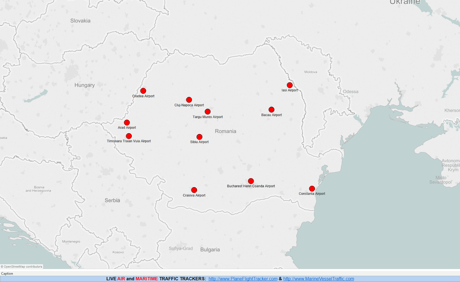 Flightradar24 Romania Airports Plane Flight Tracker